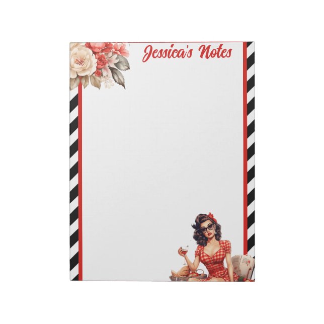 Pinupet för pensionerad förklaring anteckningsblock (Roterad)