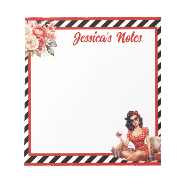 Pinupet för pensionerad förklaring anteckningsblock (Framsida)