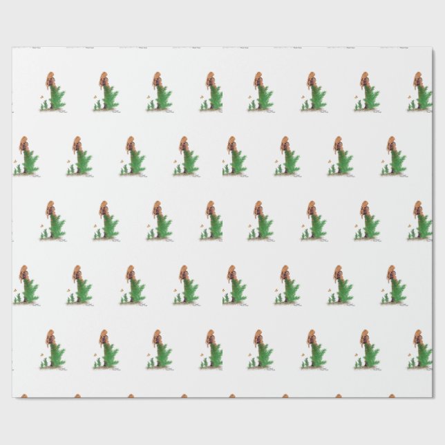 Pinupet  för radbyte av Papper rödhårig Hiker-rygg Presentpapper (Seam)