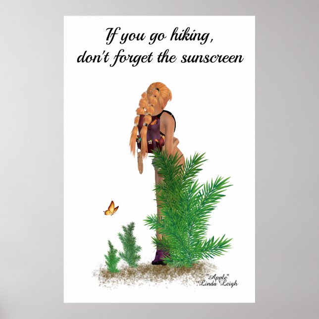 Pinupet  Girl Poster Rödhårig Hiker-ryggsäck (Framsidan)
