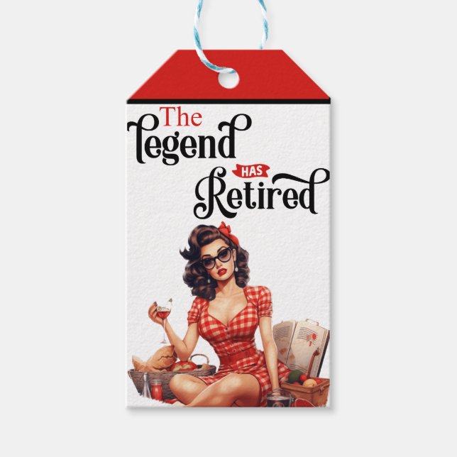 Pinupet Pension Party Presentetikett (Framsidan)