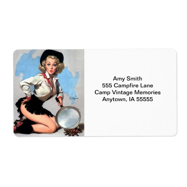 Pinupet Retro Campfire Cook Fraktsedel (Framsidan)