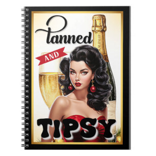 Pinupet Retro Tanned och Tipsy Anteckningsbok
