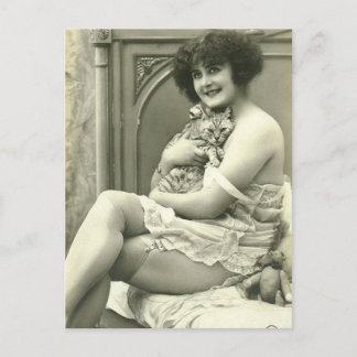 Pinupet vintage Fransk Vykort