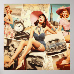 Pinupet vintage Mode Poster