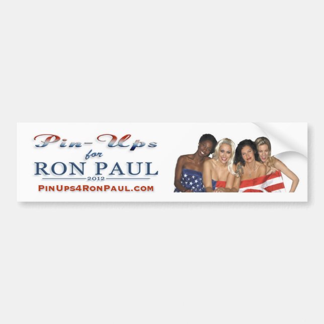 PinUps4RonPaul-bildekal Bildekal (Framsidan)