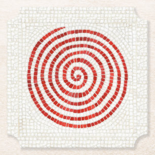PINWHEEL MOSAIC Biljett Pappra Underlägg Papper