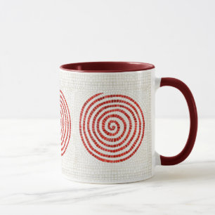 PINWHEEL MOSAIC Maroon Combo Mugg