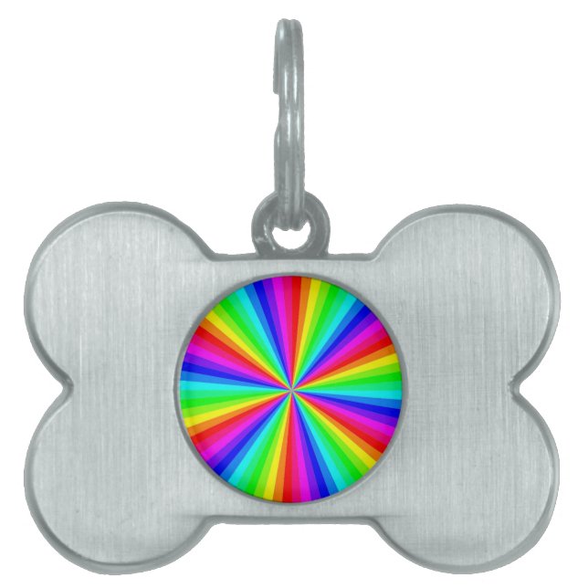 PINWHEEL RAINBOW ID-bricka HUSDJUR (Framsidan)