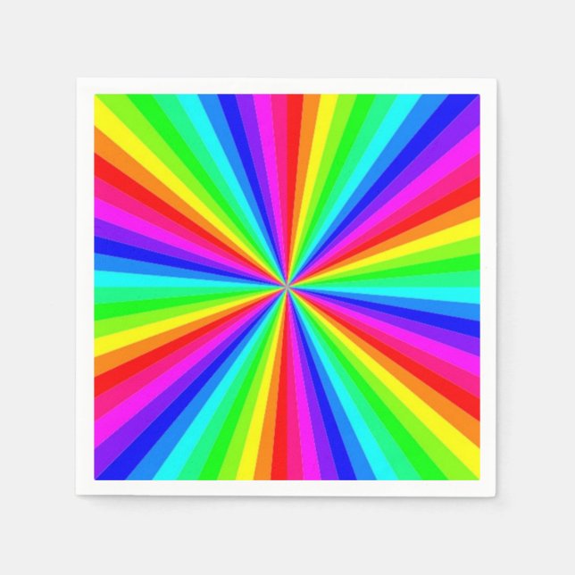 PINWHEEL RAINBOW PAPPERSSERVETT (Framsidan)