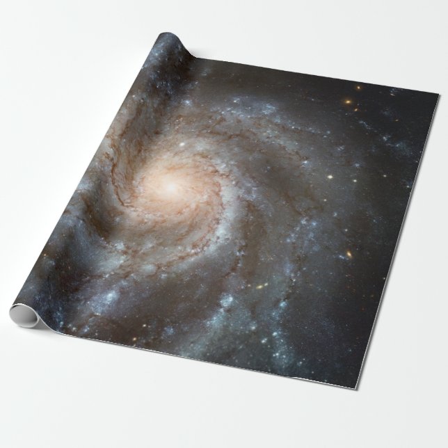 Pinwheelgalaxen Hubble-teleskopet Foto från yttre  Presentpapper (Utrullad)
