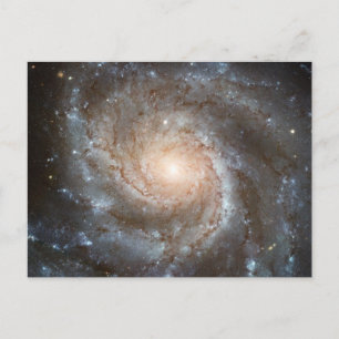 Pinwheelgalaxen Hubble-teleskopet Foto från yttre Vykort