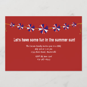 Pinwheelsinbjudan Inbjudningar