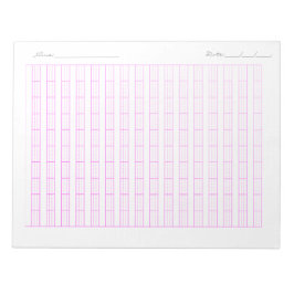 Pinyin-övningspapper för barn – kinesiskt skrivand anteckningsblock
