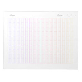 Pinyin-övningspapper för barn – kinesiskt skrivand anteckningsblock