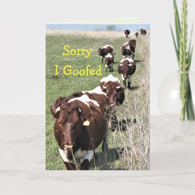 Pinzgauer 8371 Belated Birthday Card- anpassa Tack Kort (Framsida)