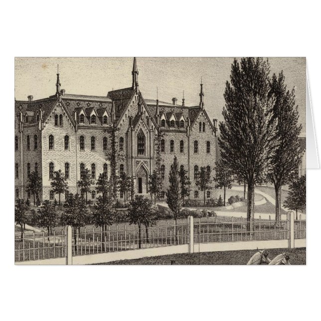 Pio Nono College & Normal School Hälsningskort (Framsidan Horizontal)