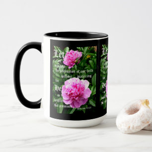 Pion av Pearl med Hebreerbrev 10:23 Mugg