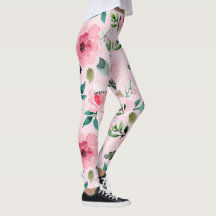 pion blomstrande leggings