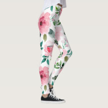 pion blomstrande leggings