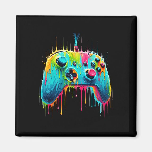 Pion för spelande Gamer grafisk design  Magnet (Framsidan)