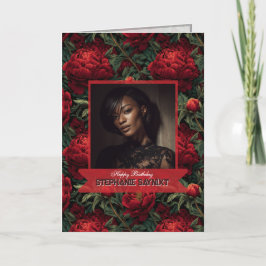 Pion Kronblad Vår Födelsedagsfirande  Kort