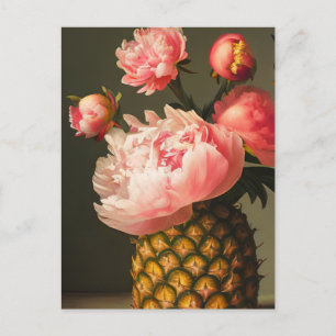 Pion och Ananas Vykort
