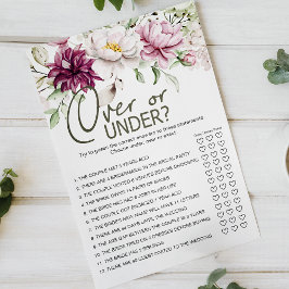 Pion Rosa Blommig Game Over Under Flygblad