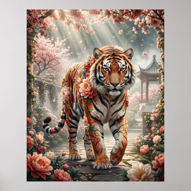 Pion Tiger Blossom Power Poster (Framsidan)