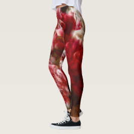 Pionblommanärbilden skissar leggings