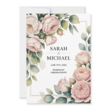 Pionblommig bröllopsgräns