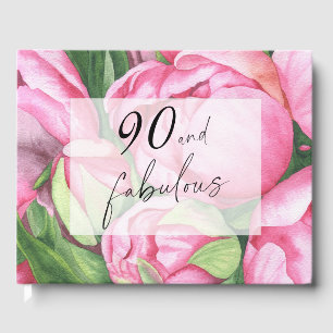 Pionblommor 90-årsfest gästböcker