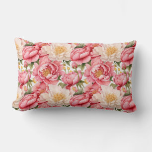 Pionblommor Kudd Lumbarkudde