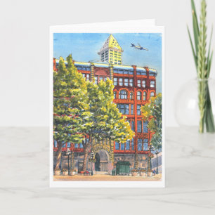 Pioneer Byggnad, Pioneer Square, SEattle Kort