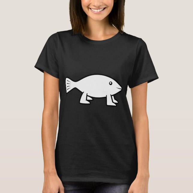 Pioneer Fish [original B&W] T Shirt (Framsida)