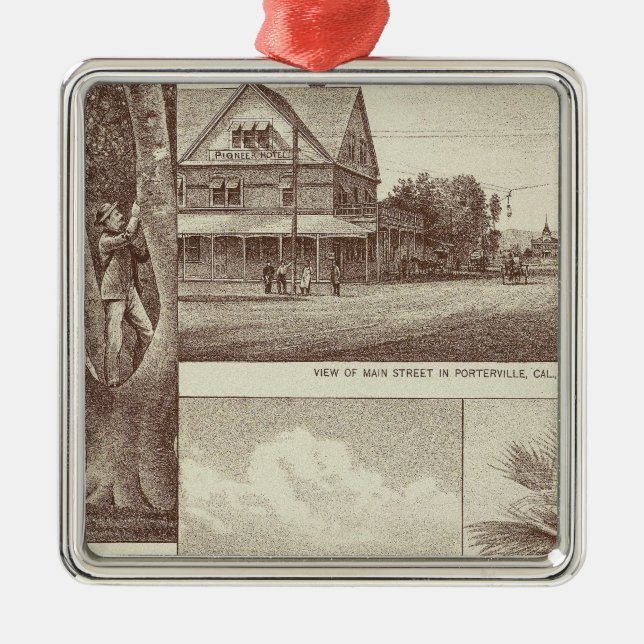 Pioneer Land Co., Porterville Julgransprydnad Metall (Framsidan)