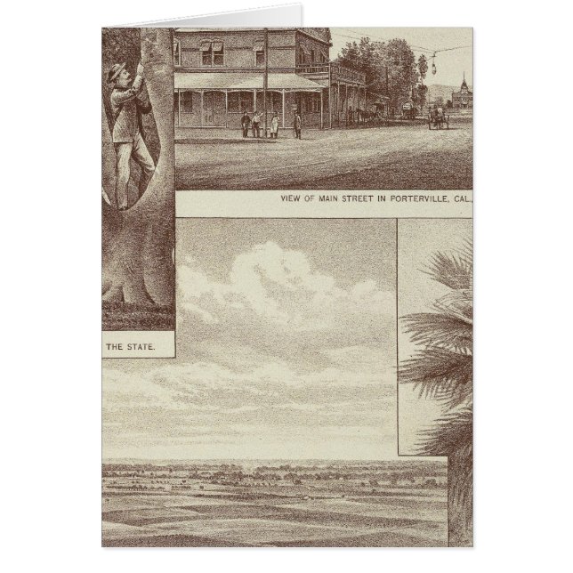 Pioneer Land Co-tract, Porterville Hälsningskort (Framsidan)