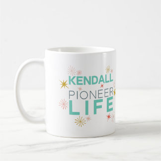 Pioneer Life Sparkly - Anpassat namn Kendall Kaffemugg