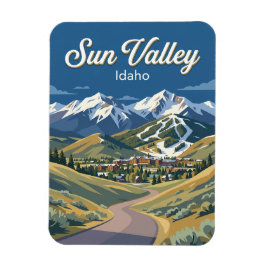 Pioneer Mountains bergsfoot Idaho Magnet