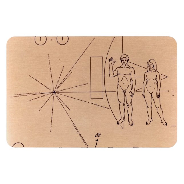 Pioneer Plaque Flexible Magnet (Horisontell)