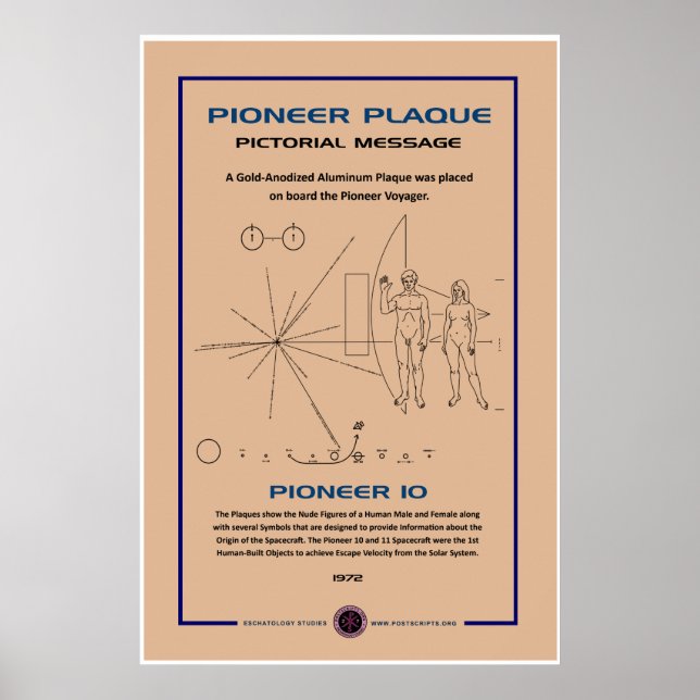 Pioneer Plaque Poster (Framsidan)