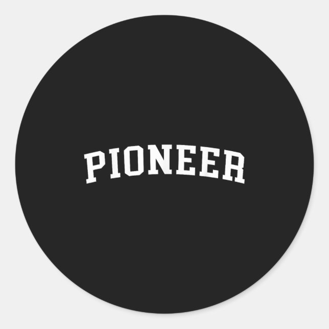 Pioneer Runt Klistermärke (Framsida)