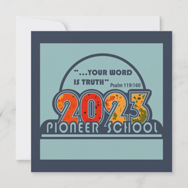 Pioneer School 2023-kort (Framsida)