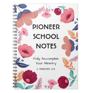 Pioneer School Gift för JW Pioneer Anteckningsbok