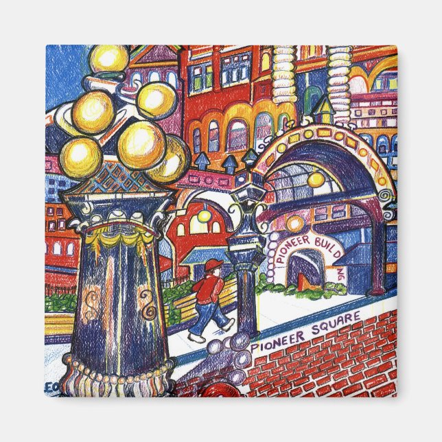 Pioneer Square Magnet (Framsidan)