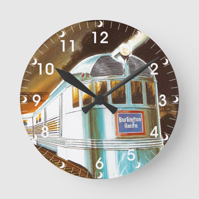 Pioneer Zephyr 1934, väggklocka (Framsida)