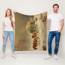 Pioneers ger en Snö storm som går hem Fleecefilt