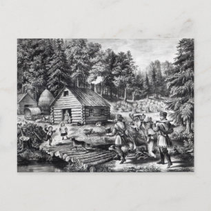 Pioneers hem vid Westerna gränsen Vykort
