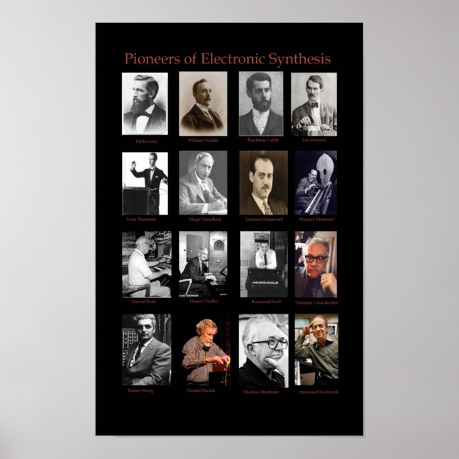 Pioneers of Electronic Music Poster (Framsidan)