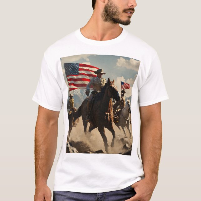 Pioneers of the Untamed Frontier T Shirt (Framsida)